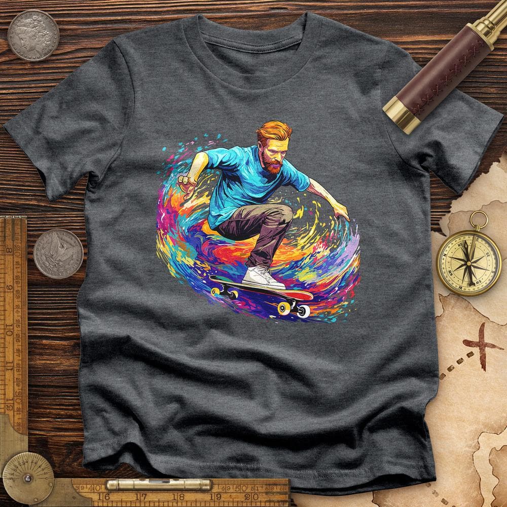 Van Gogh Skateboarding Premium QualityTee