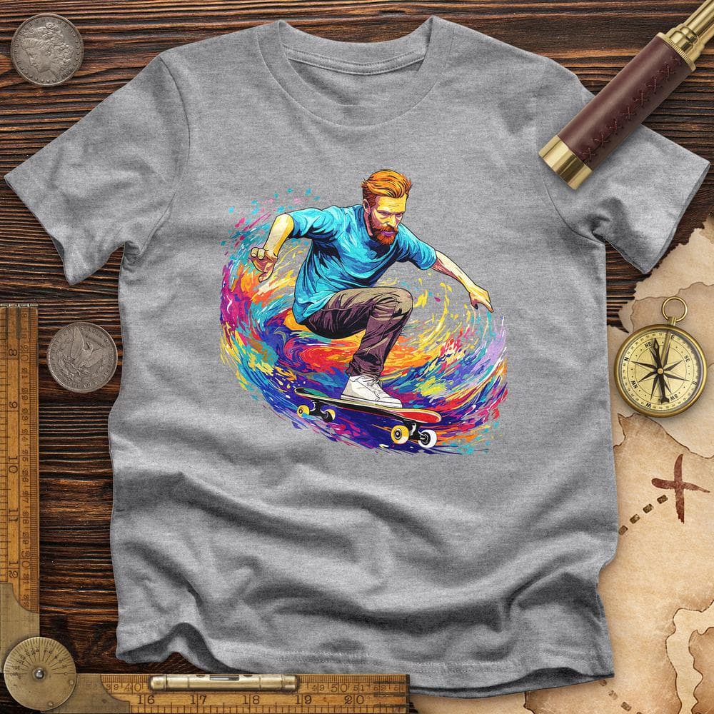 Van Gogh Skateboarding Premium QualityTee