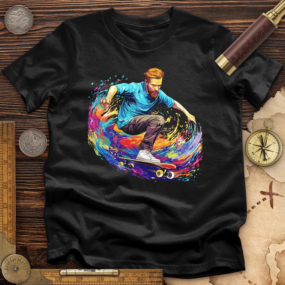 Van Gogh Skateboarding Premium QualityTee