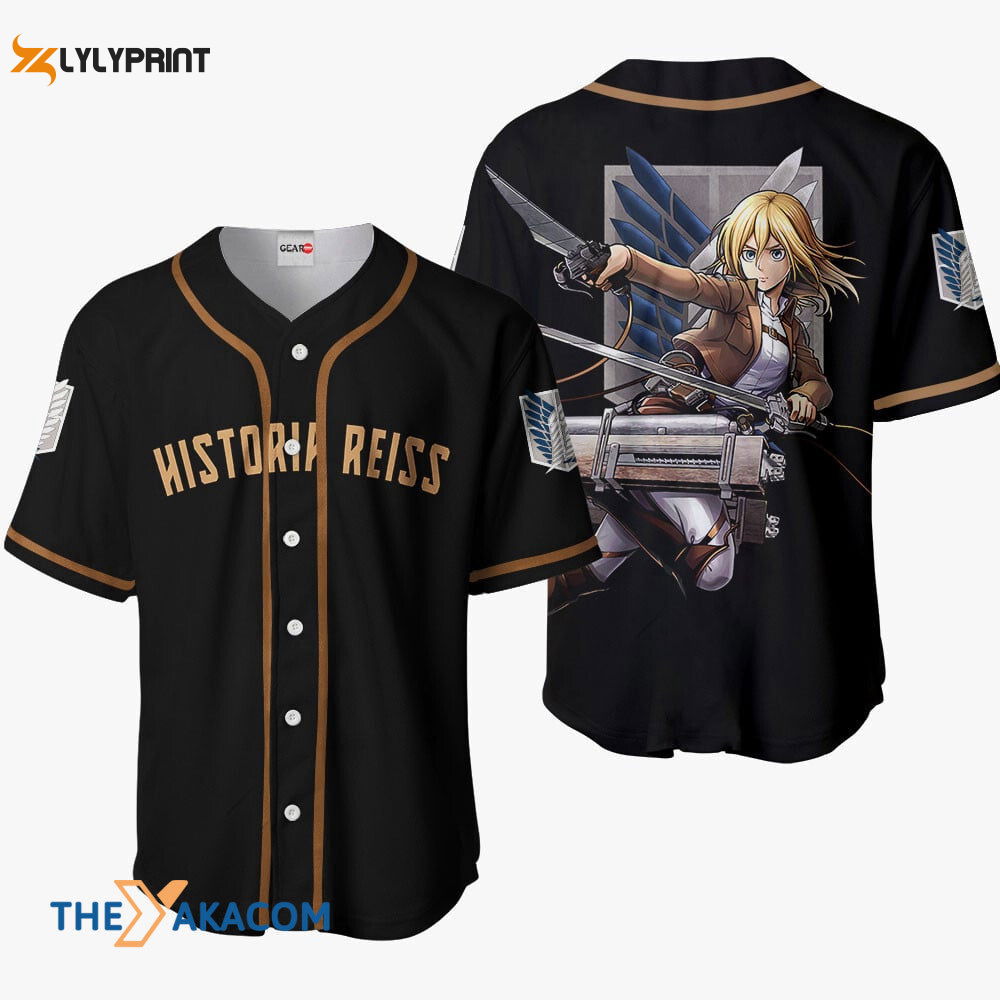 Historia Reiss Attack On Titan Anime Gift Christmas For Fan Baseball Jersey Shirt - lylyprint.com