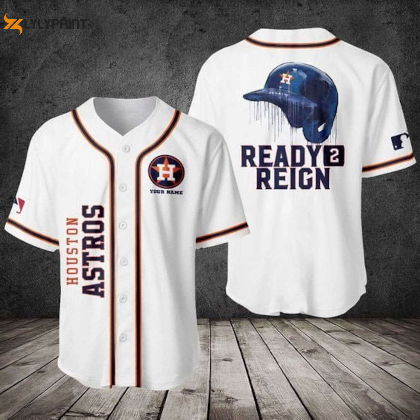 Houston Astros Ready Reign Baseball Jersey - Perfect MLB Team Gift for Baseball Fans! - Gift for Men Women - lylyprint.com