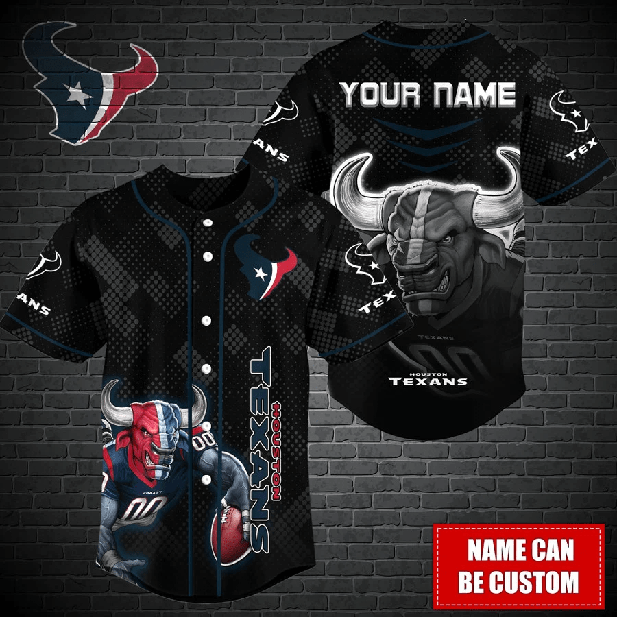 Houston Texans Personalized Baseball Jersey Fan Gifts - lylyprint.com