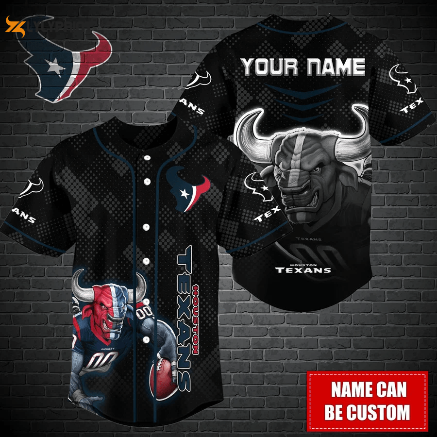 Houston Texans Personalized Baseball Jersey Fan Gifts - lylyprint.com