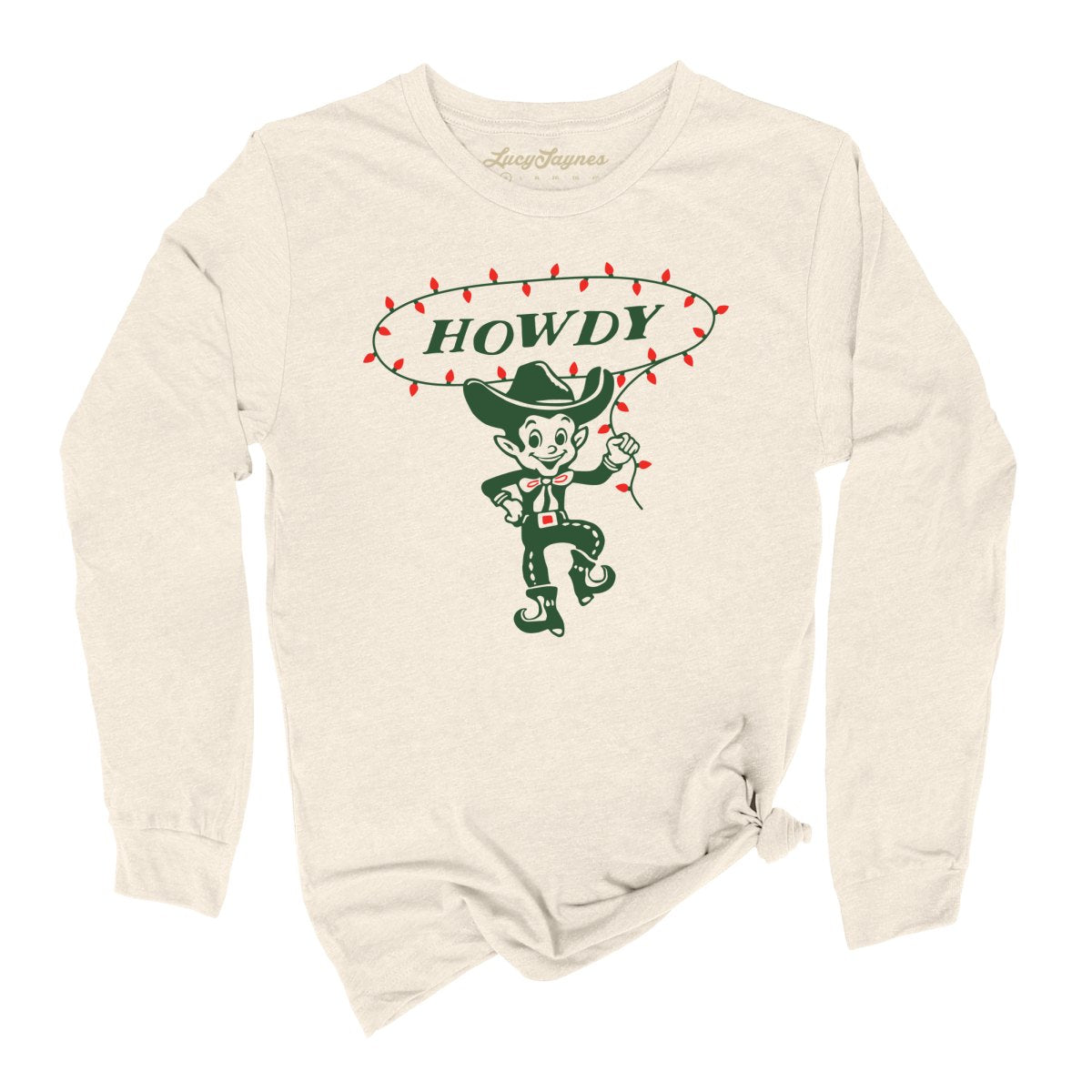 Howdy Elf Long Sleeve Tee