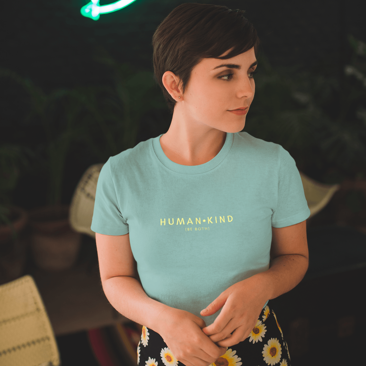 Human Kind Embroidered Tee