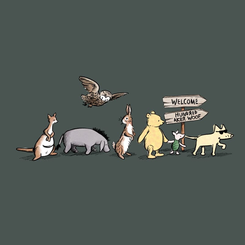 Hundred Acre Woof- Lightweight Tee