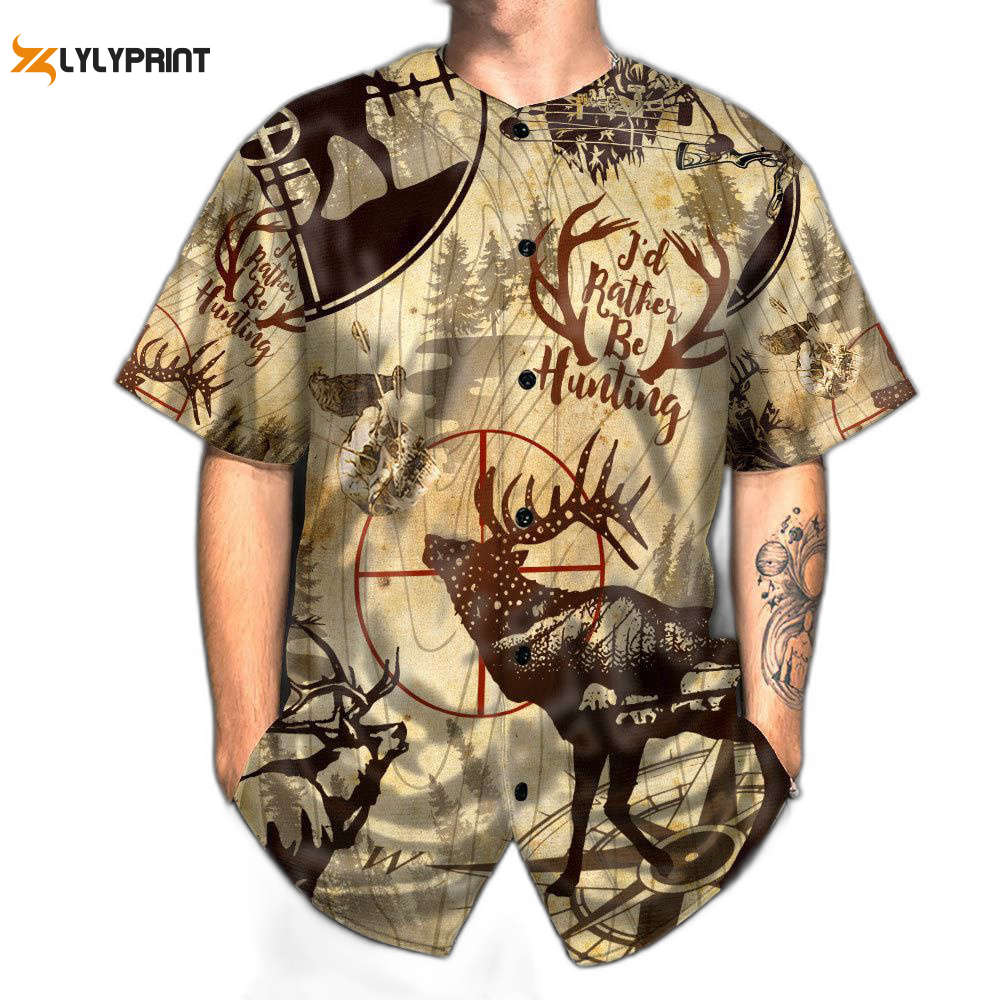 Hunting Forest Hunting Lover Art - Baseball Jersey For Men Women, Baseball Jersey For Men Women For Baseball Fans - lylyprint.com