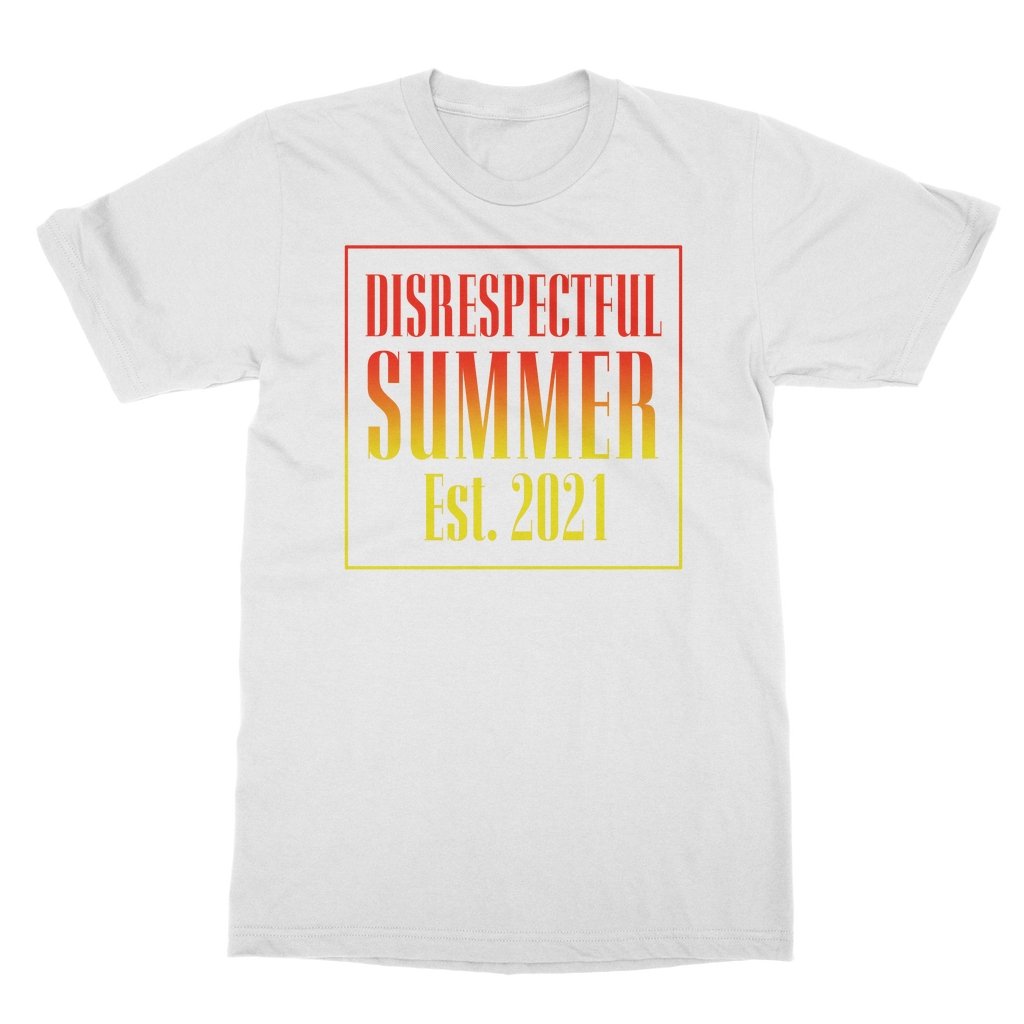 HYPER iCONiCÃ¢â‚¬Å¡Ãƒâ€žÃƒÂ¶Ã¢Ë†Å¡ÃƒÂ«Ã‚Â¬Ã‚Â¢ Disrespectful Summer - Est 2021 (White) Boyfriend T-Shirt