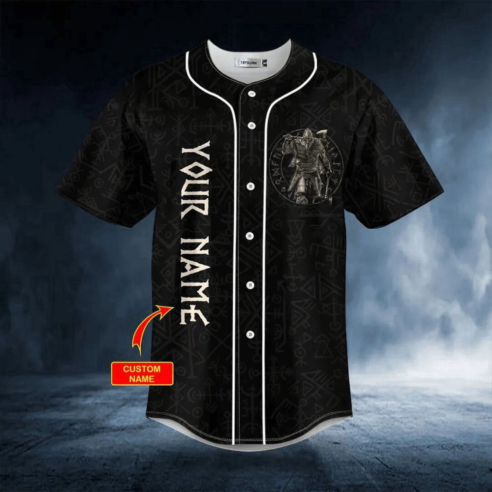 I Don't Suffer From Insanity Warrior Viking Custom Baseball Jersey For Men Women, Gift for skull lover - lylyprint.com