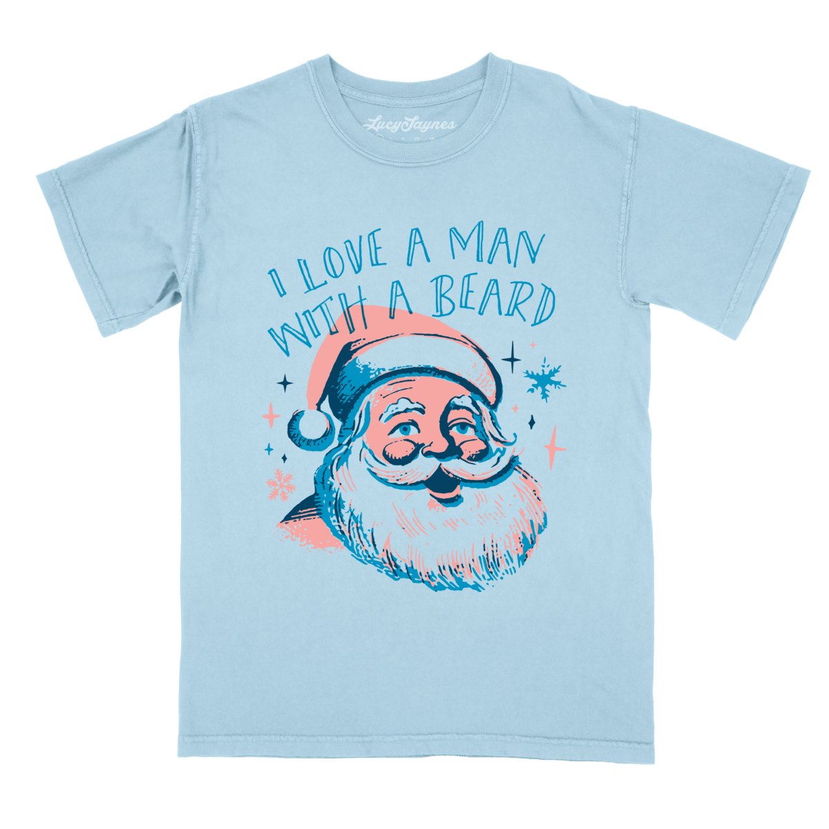 I Love a Man With a Beard Comfort Colors Tee