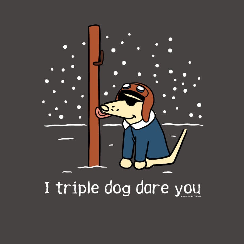 I Triple Dog Dare Ya - Ladies Curvy V-Neck Tee