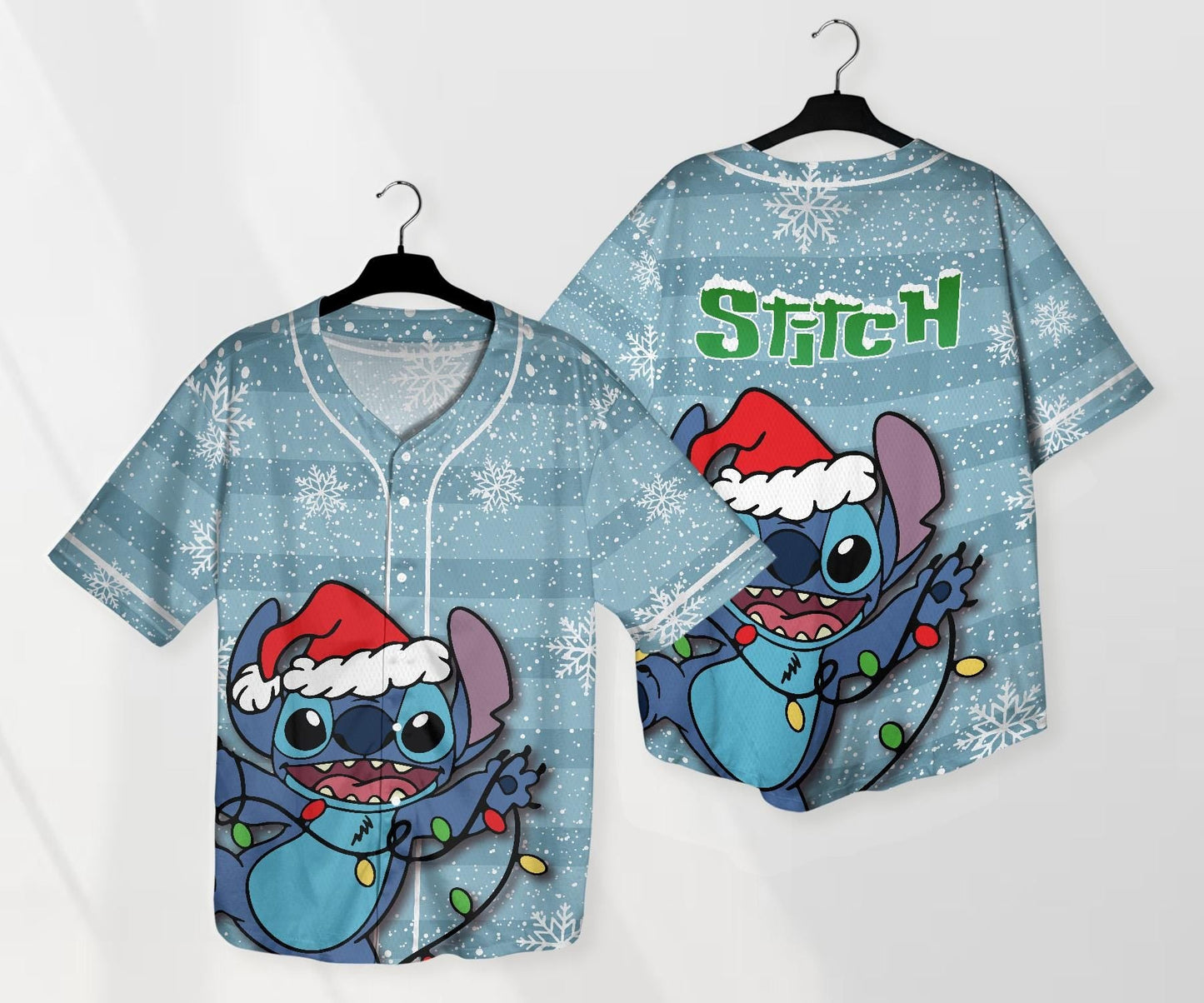Stitch Baseball Jersey Christmas Shirt Stitch Jersey Shirt Gift
