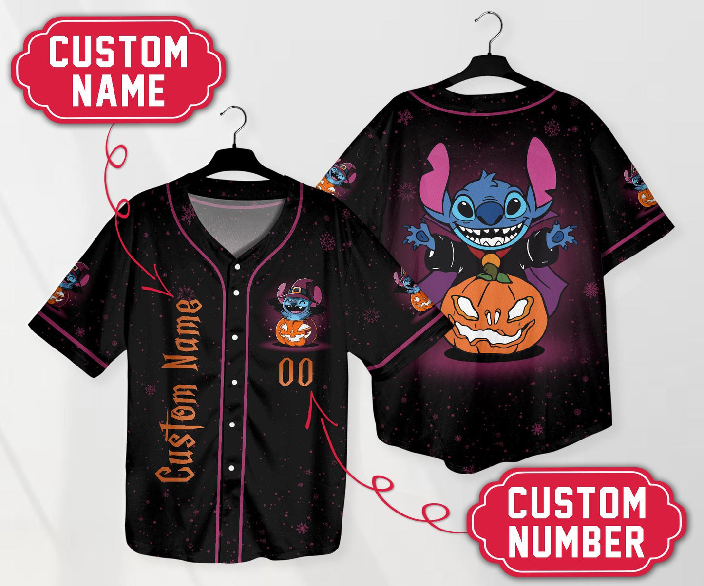 Personalized Stitch Baseball Jersey Custom Name Baseball Shirt Stitch Jersey Shirt Gift
