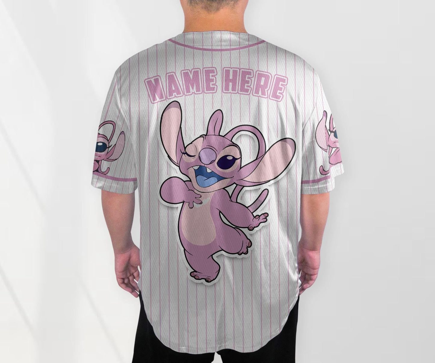 Personalized Angel Baseball Shirt Custom Name Jersey Cartoon  Birthday Gift