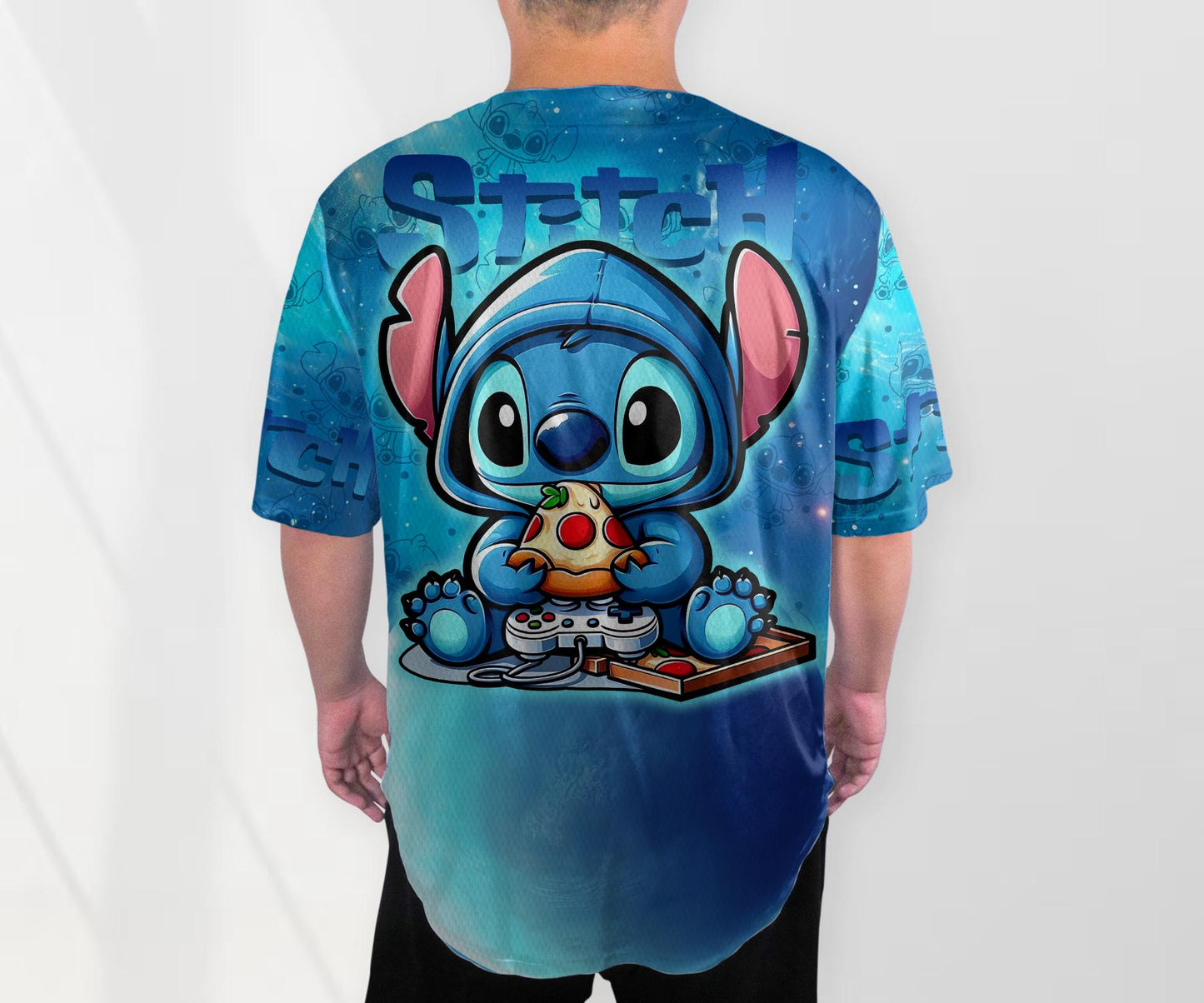 Stitch Baseball Jersey Stitch Gamer Jersey Baseball Stitch Shirt Gift