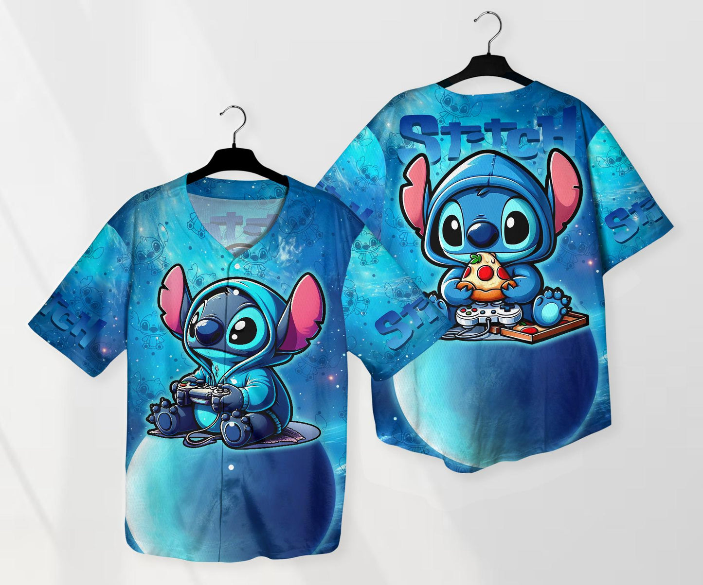 Stitch Baseball Jersey Stitch Gamer Jersey Baseball Stitch Shirt Gift