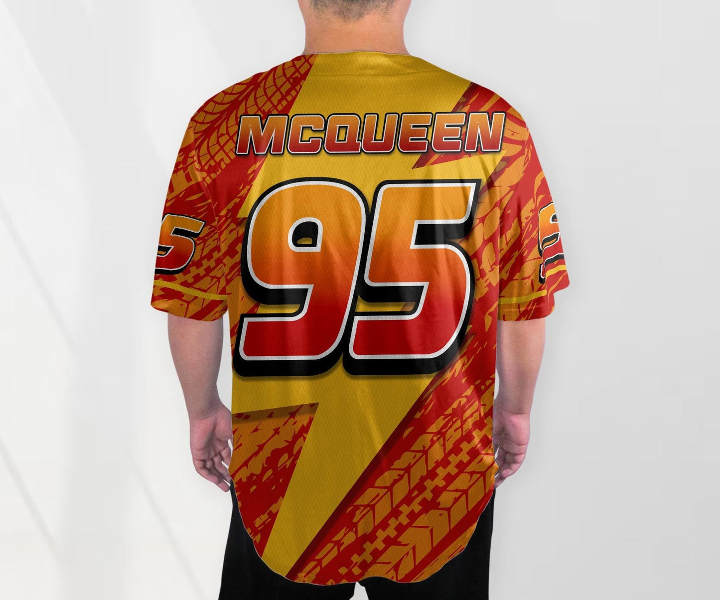 Cars Lightning Mcqueen Baseball Jersey Team Jersey Collection Cars Cartoon Gift Animation Jersey Shirt Gifts