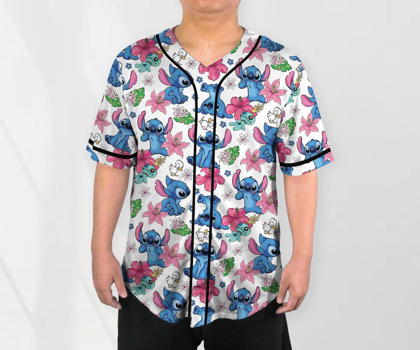 Stitch Jersey Shirt Aloha Hawaii Baseball Jersey Stitch Family Shirt Stitch Shirt Gifts