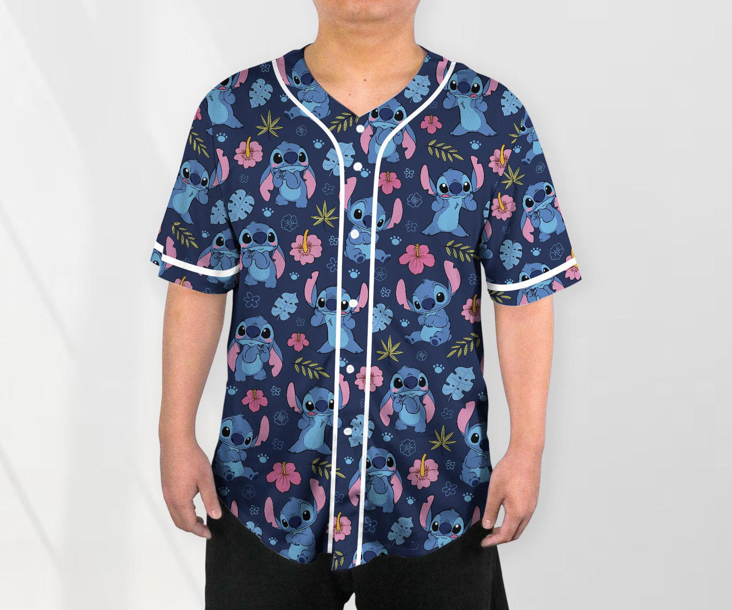 Lilo & Stitch Jersey Shirt Aloha Hawaii Baseball Jersey Stitch Family Shirt Stitch Shirt Gifts