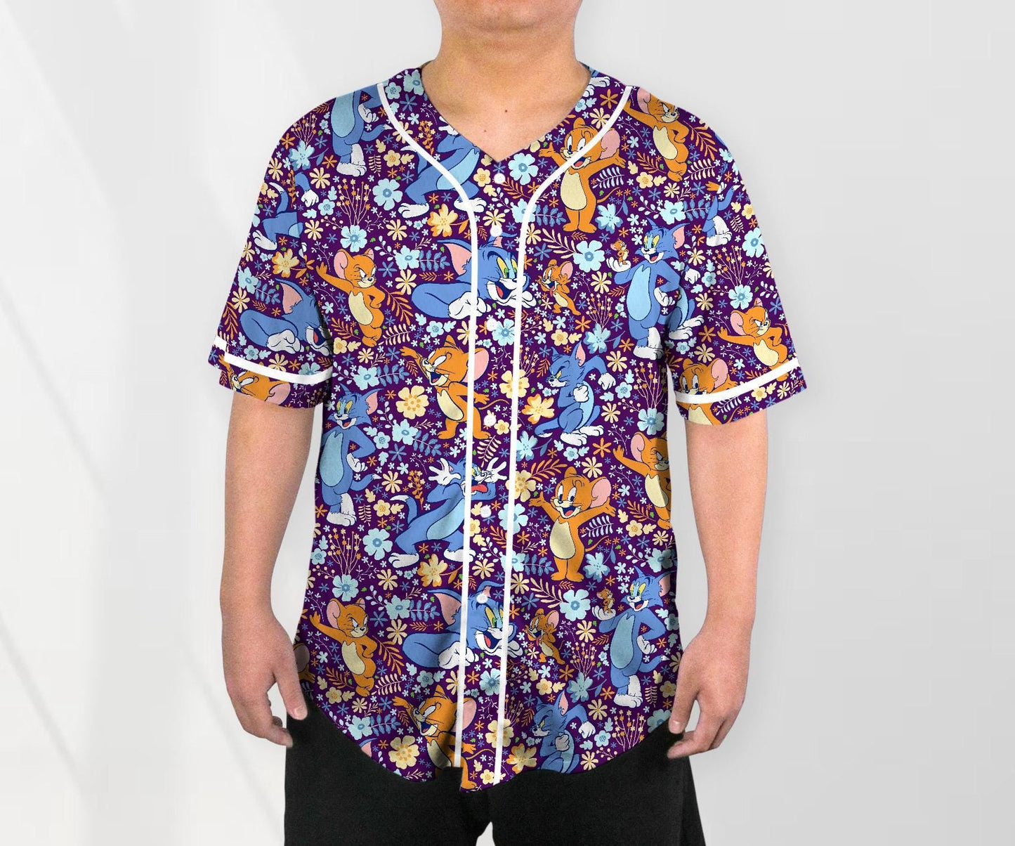 Tom And Jerry Jersey Shirt Jerry Baseball Jersey Stitch Family Shirt Tom Shirt Gifts