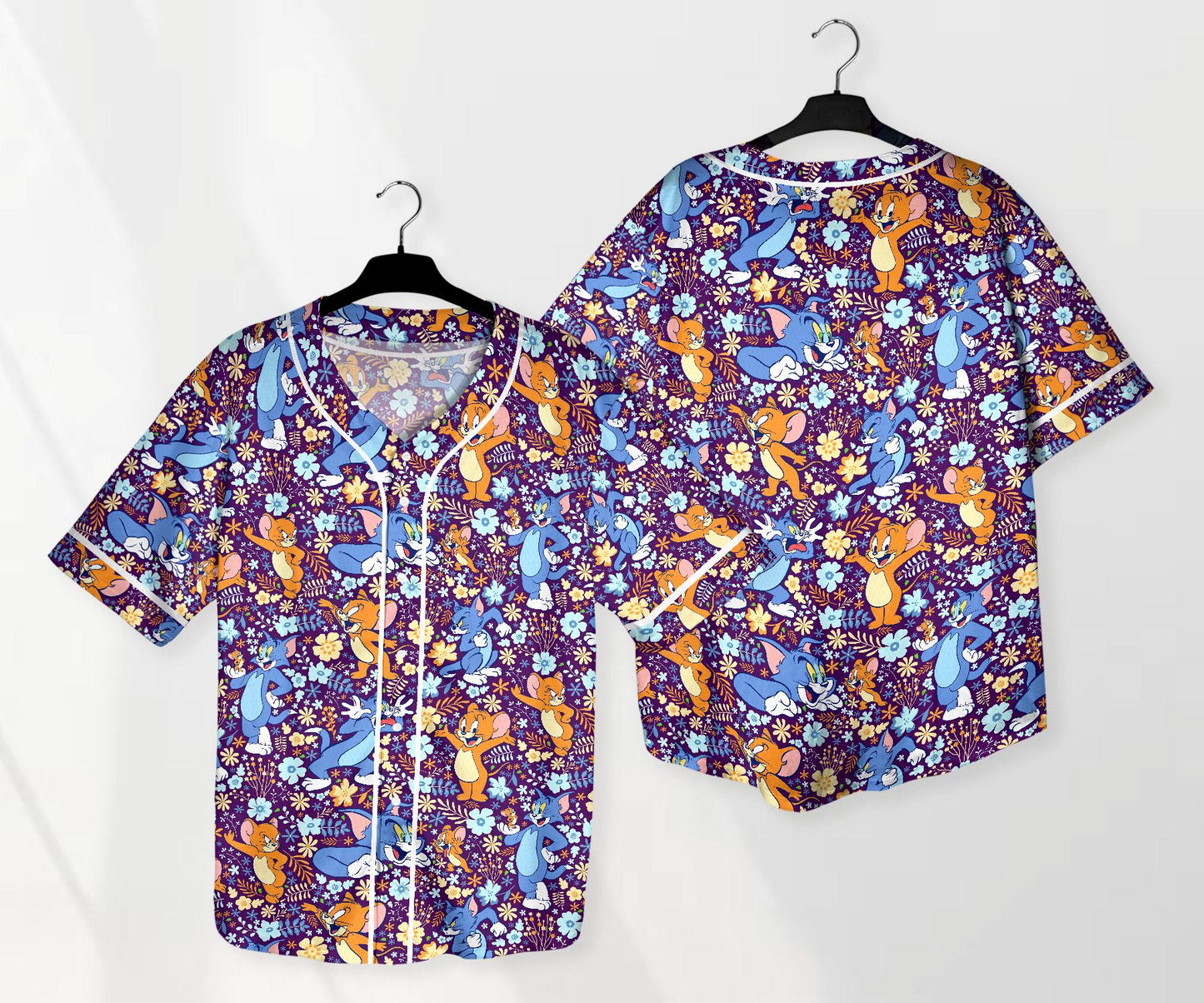 Tom And Jerry Jersey Shirt Jerry Baseball Jersey Stitch Family Shirt Tom Shirt Gifts