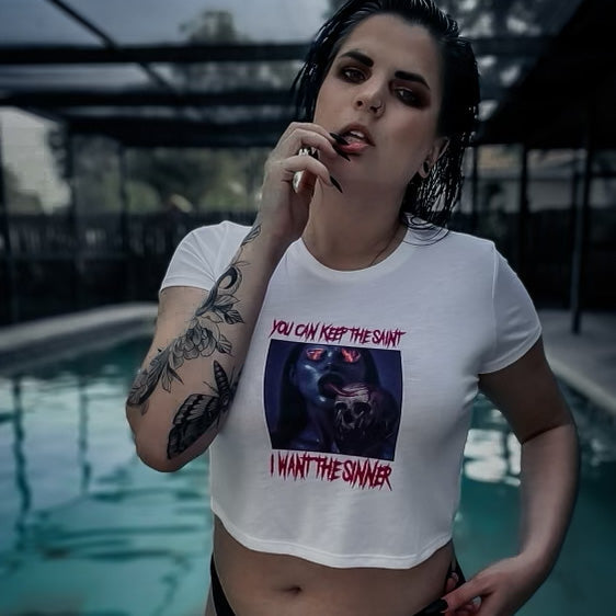 Sinner & Saint Cropped Tee