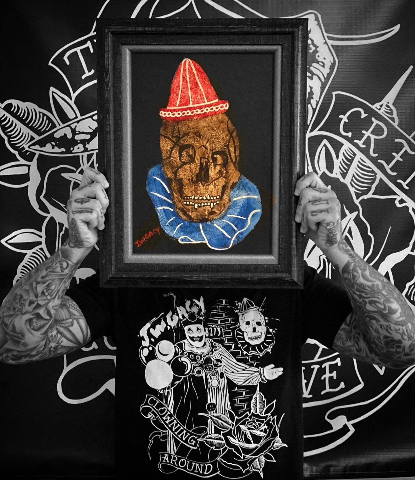John Wayne Gacy Ã¢â‚¬Å“Clowning AroundÃ¢â‚¬Â T-Shirt