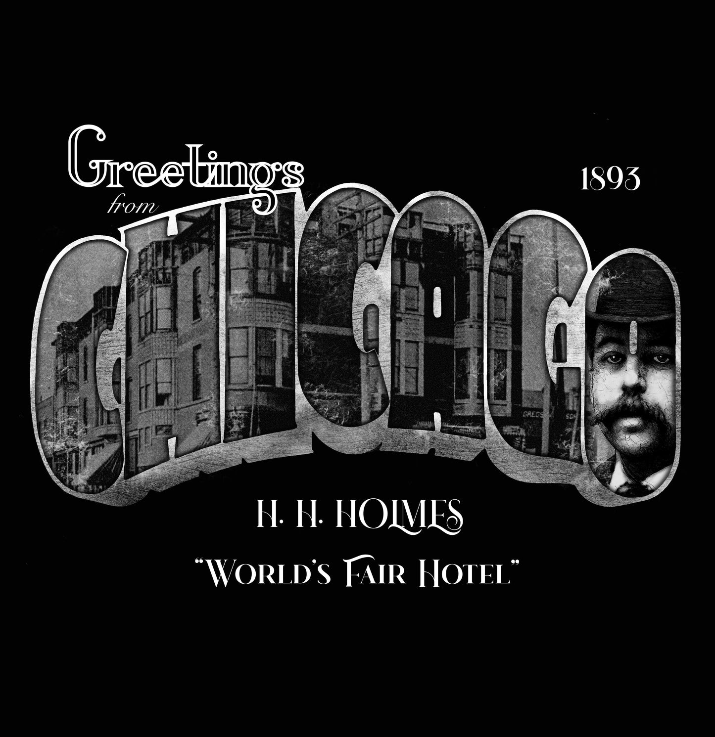 H.H. Holmes Ã¢â‚¬Å“PostcardÃ¢â‚¬Â T-Shirt