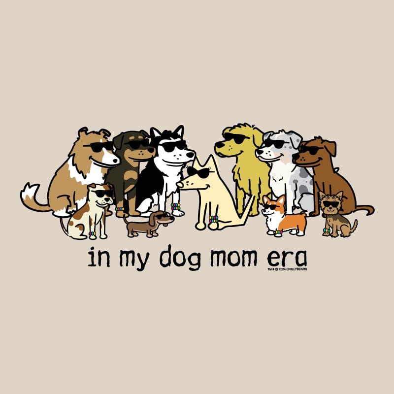 In My Dog Mom Era - Ladies Curvy V-Neck Tee