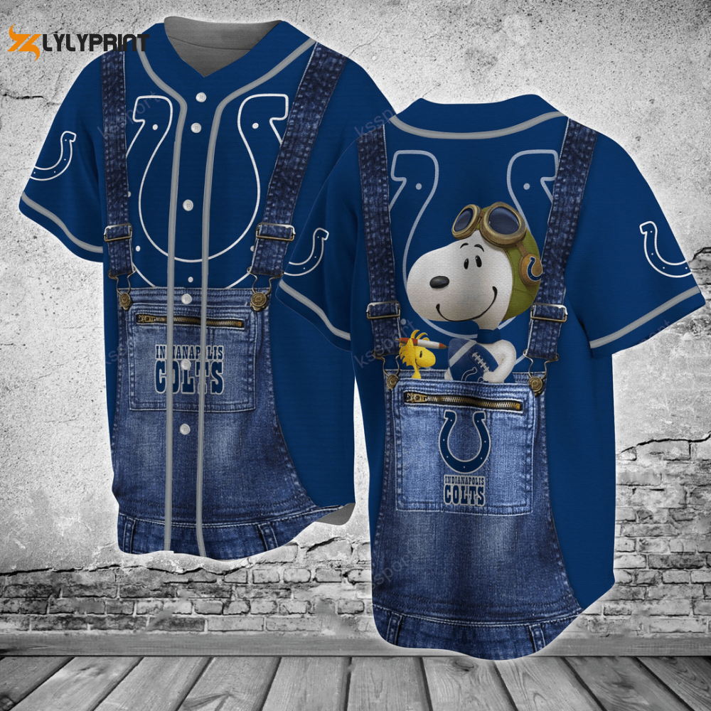 Indianapolis Colts Personalized Baseball Jersey BJ0160 - lylyprint.com