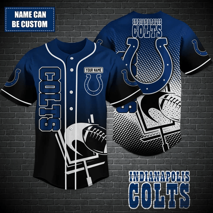 Indianapolis Colts Personalized Baseball Jersey - lylyprint.com