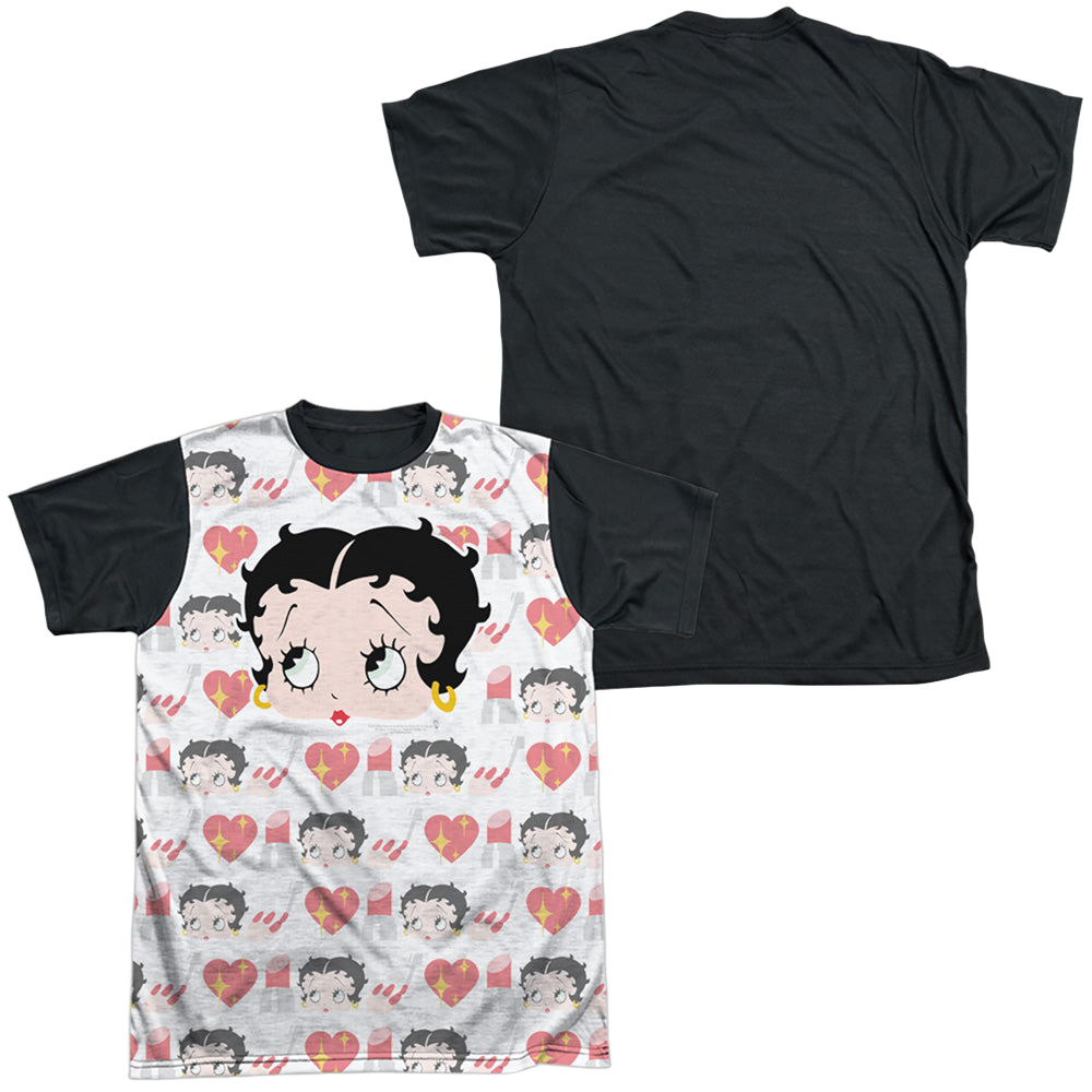 Betty Boop Symbol Sub - Men's Black Back T-Shirt