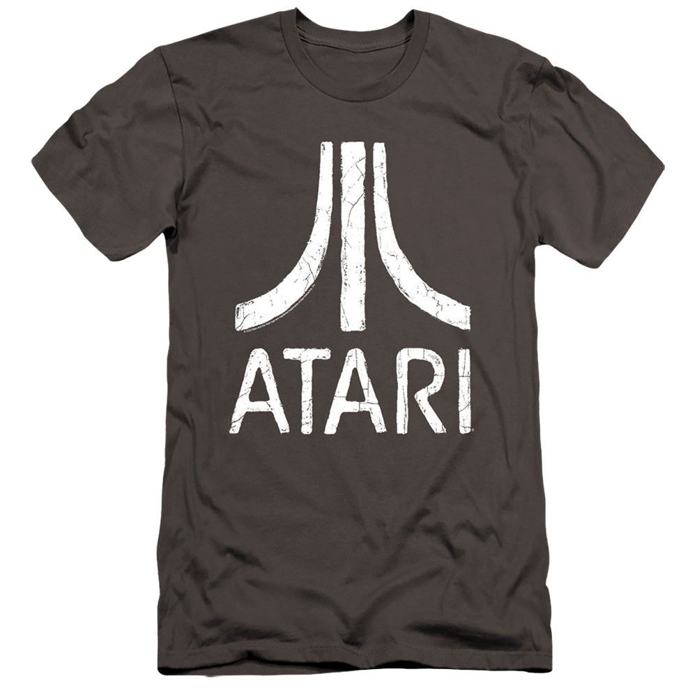 Atari Rough Logo - Men's Premium Slim Fit T-Shirt Style002