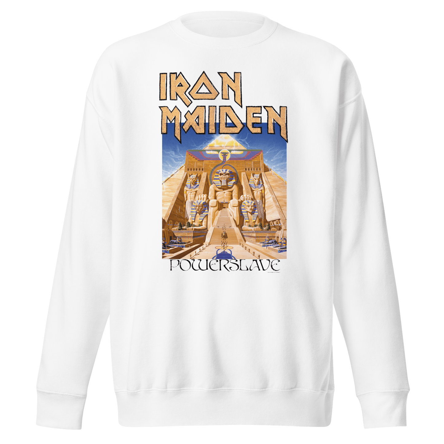 Iron Maiden Powerslave White Pharoh Sweatshirt