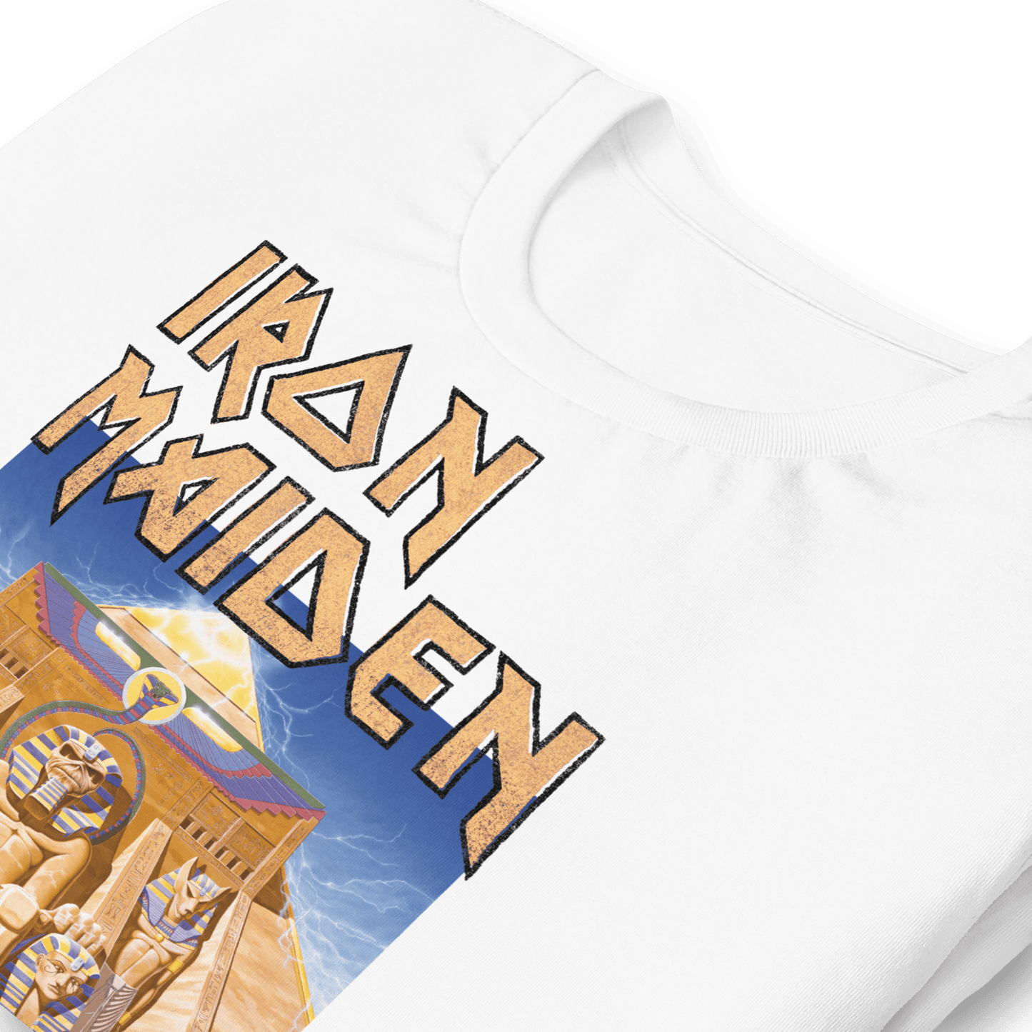 Iron Maiden Powerslave White Pharoh T-Shirt