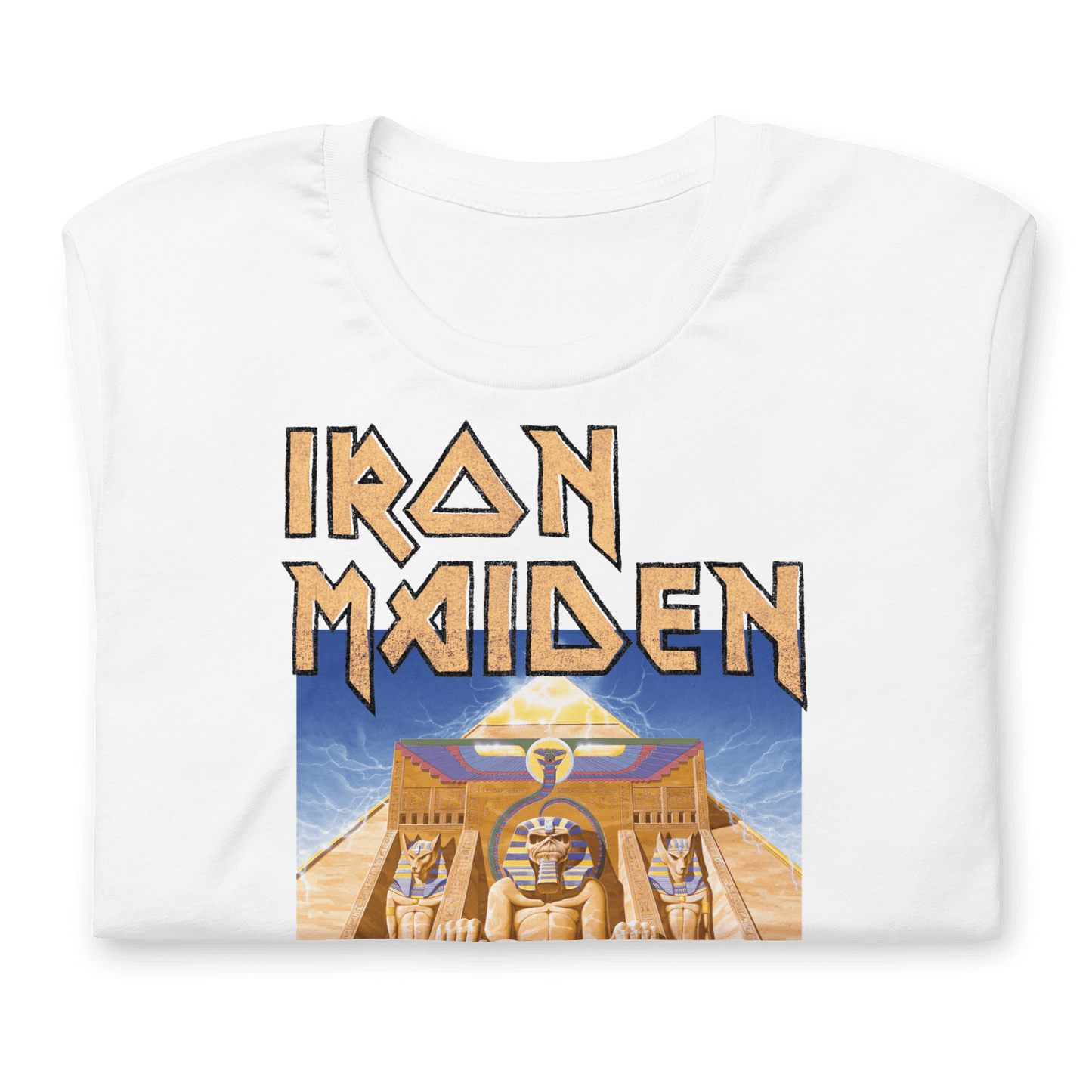 Iron Maiden Powerslave White Pharoh T-Shirt