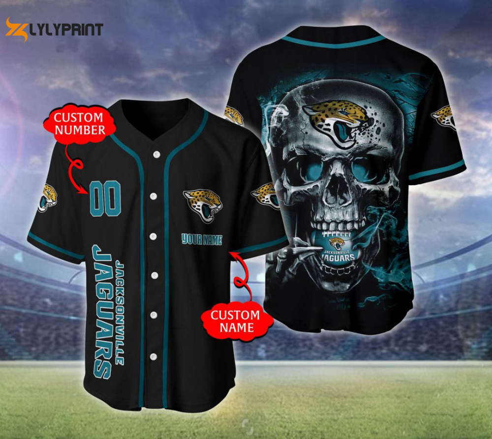 Jacksonville Jaguars Personalized Baseball Jersey Fan Gifts - lylyprint.com
