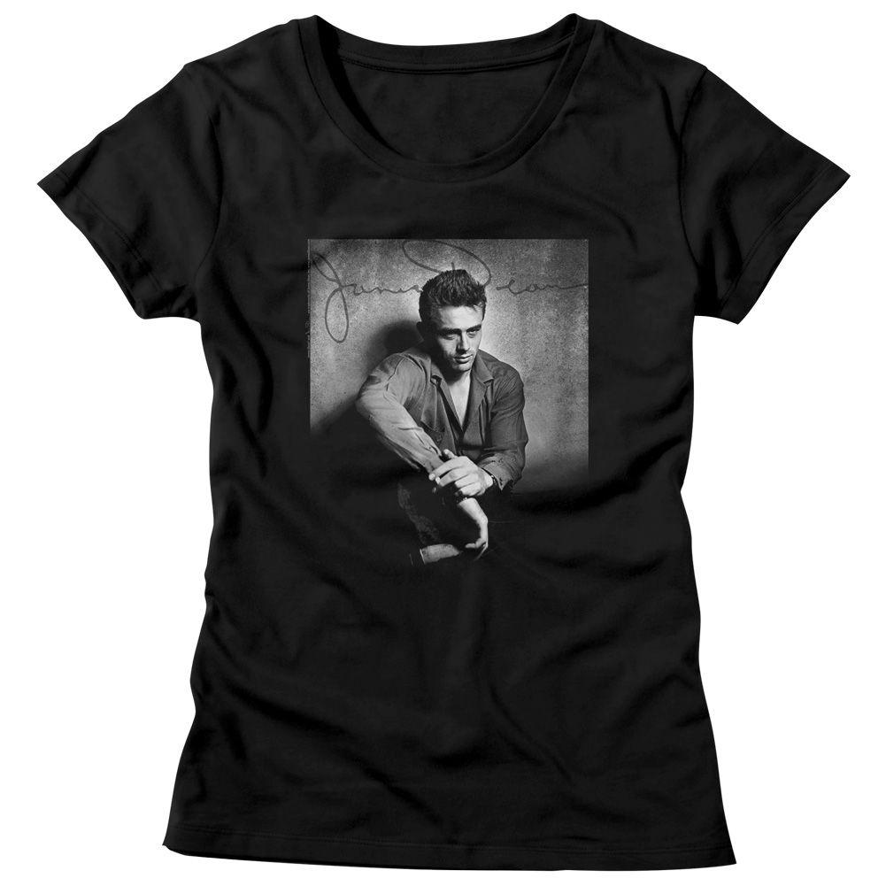 James Dean He'S Dark N Stuff Womens T-Shirt