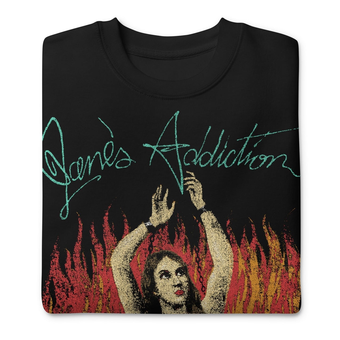 Jane's Addiction Flames Jumbo Print Sweatshirt