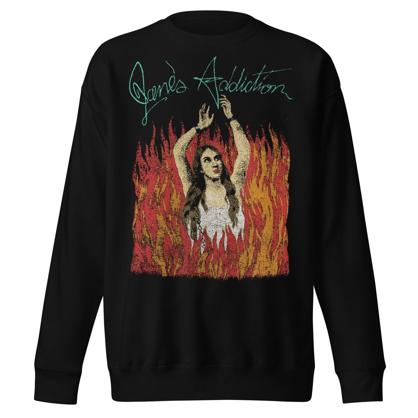 Jane's Addiction Flames Jumbo Print Sweatshirt