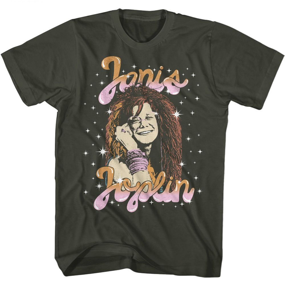 Janis Joplin - Sparkle Boyfriend Tee