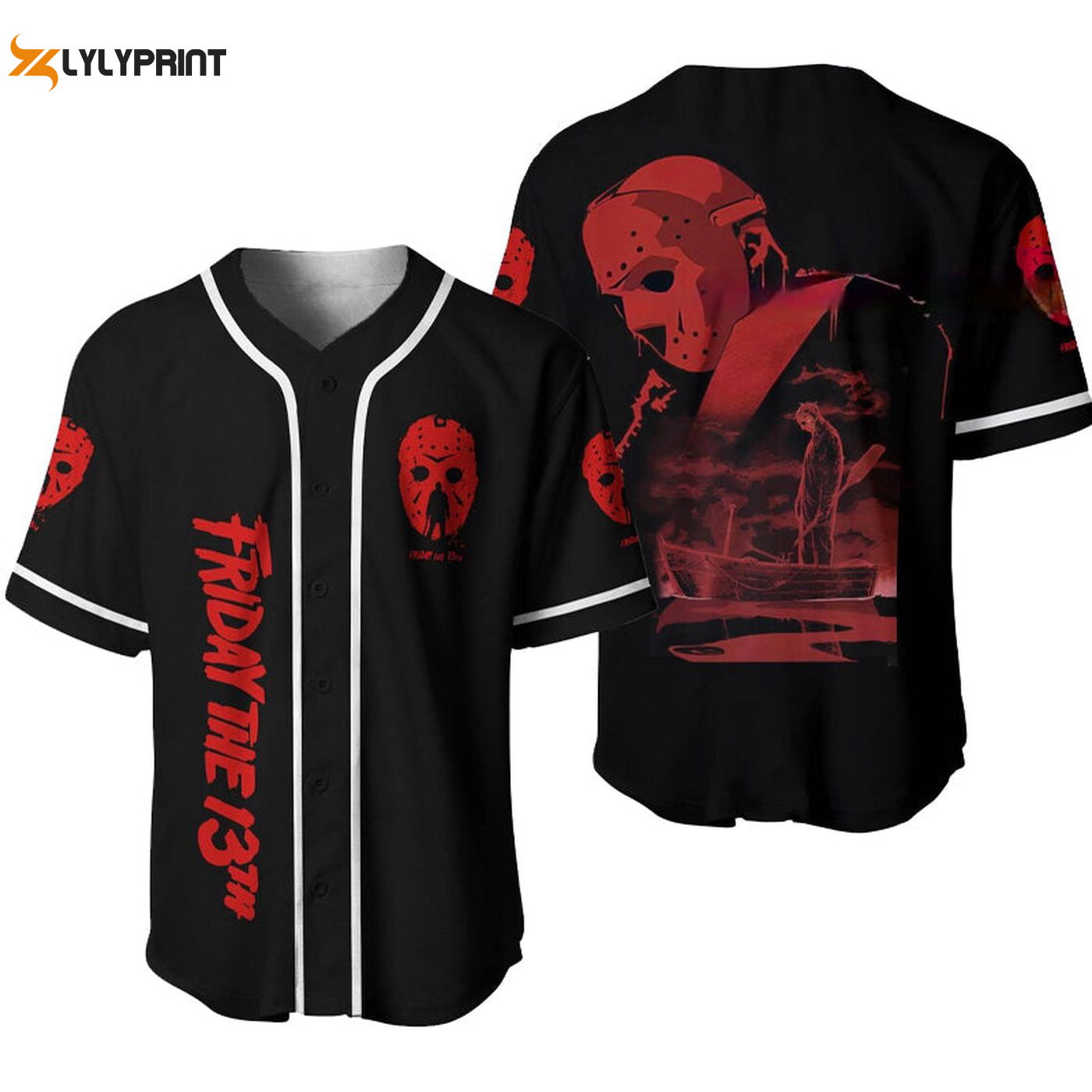 Jason Voorhees Crystal Lake Baseball Jersey - Gift for Men Women - Gift for Men Women - lylyprint.com