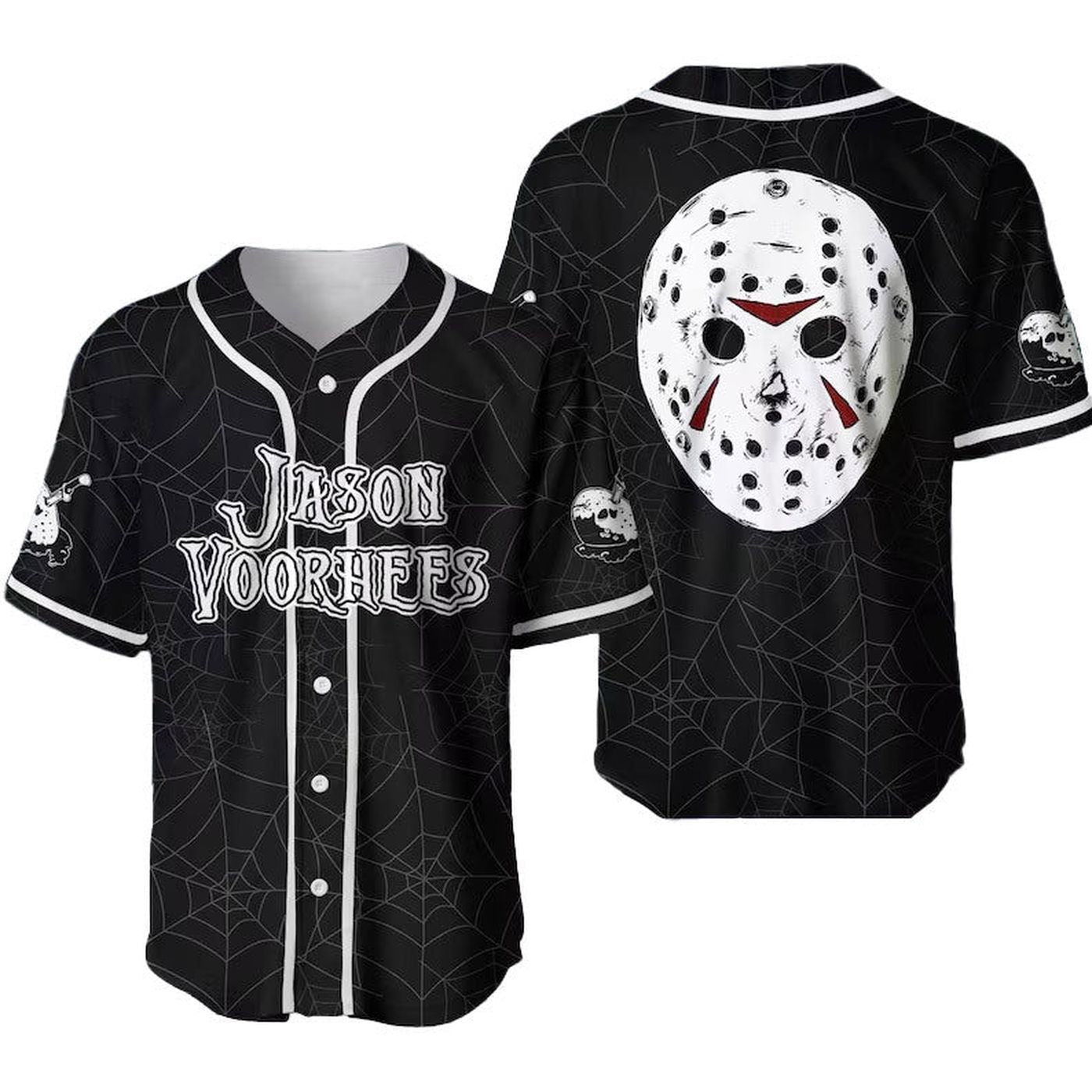 Jason Voorhees Spider Baseball Jersey - Gift for Men Women - Gift for Men Women - lylyprint.com
