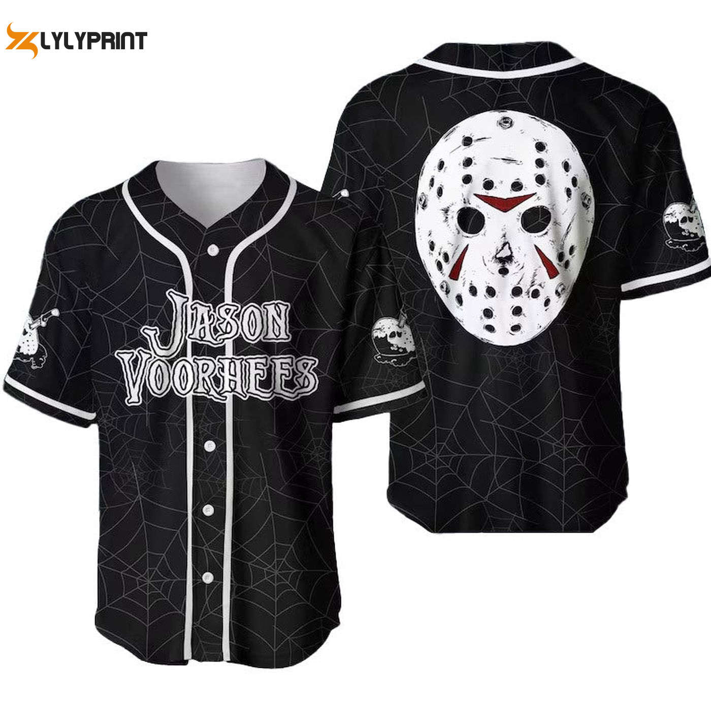 Jason Voorhees Spider Baseball Jersey - Gift for Men Women - Gift for Men Women - lylyprint.com