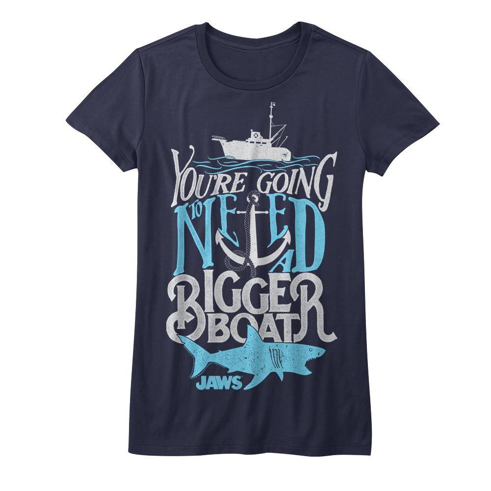 Jaws Typography Womens T-Shirt