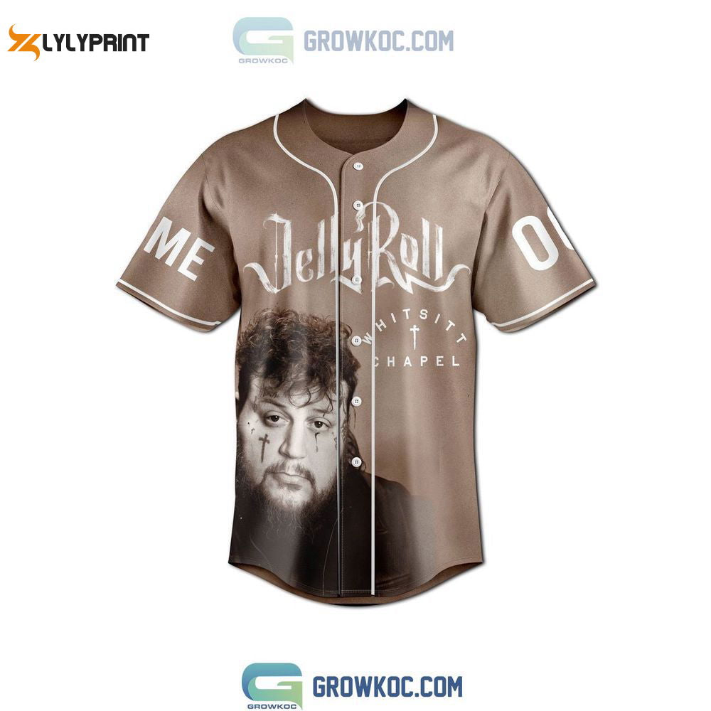 Jelly Roll Baseball Jersey, Jelly Roll Band Shirt, Jelly Roll Rock Shirt, Custom Name Shirt - lylyprint.com