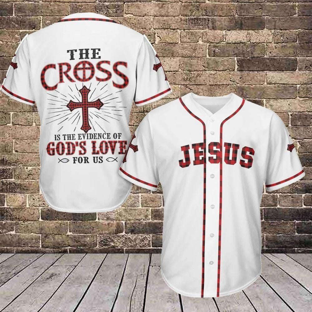 Jesus - The Cross God's Love Baseball Jersey - Aopprinter