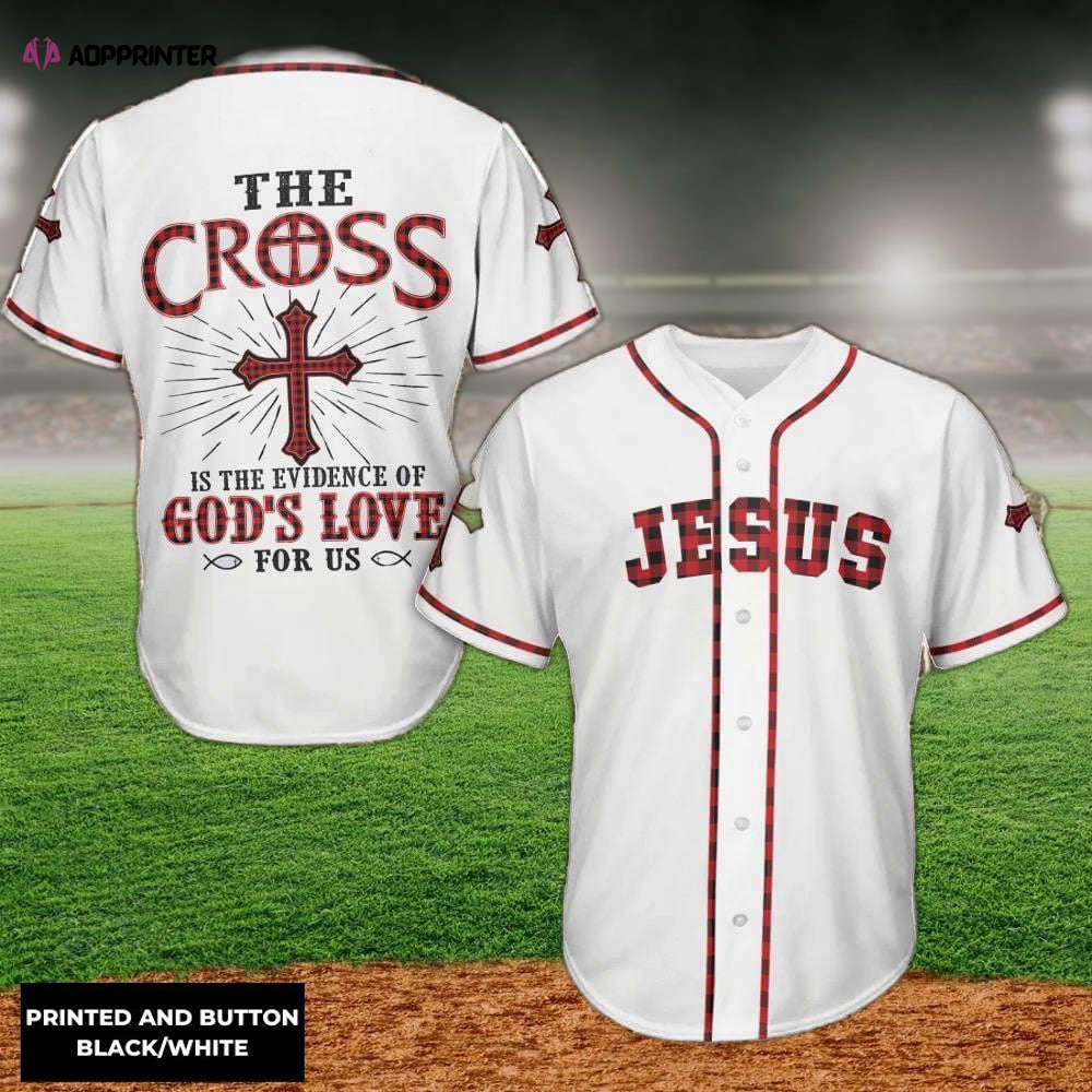 Jesus - The Cross God's Love Baseball Jersey - Aopprinter