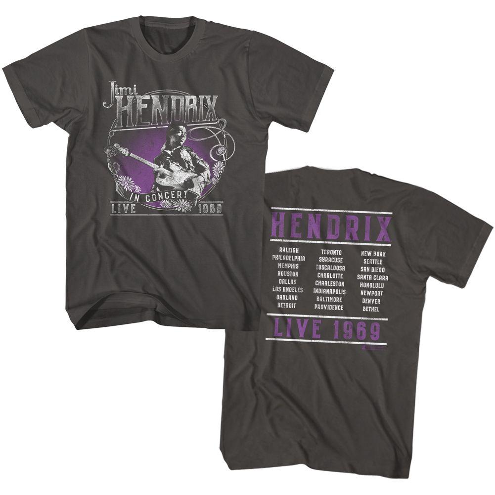 Jimi Hendrix Live 1969 Boyfriend Tee