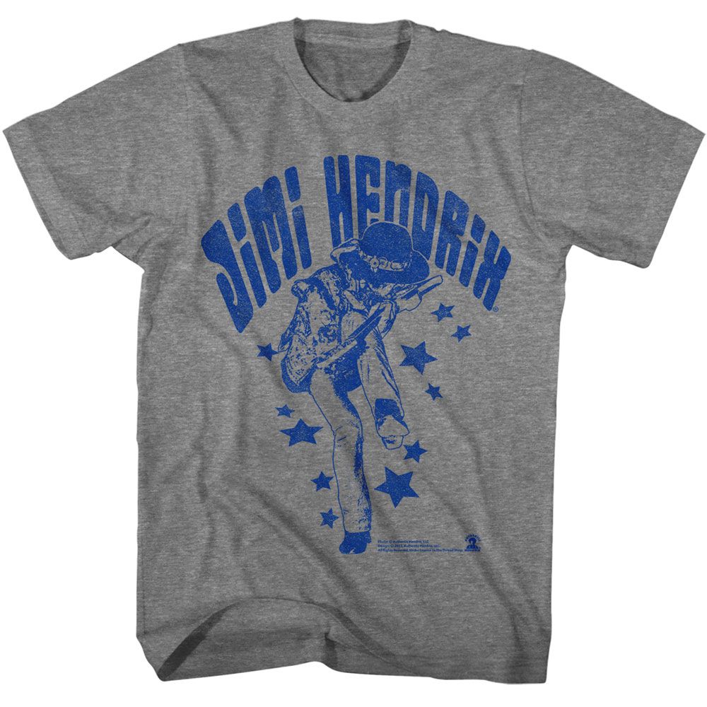 Jimi Hendrix - Name And Stars Boyfriend Tee